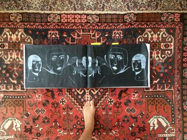 trying out white on black