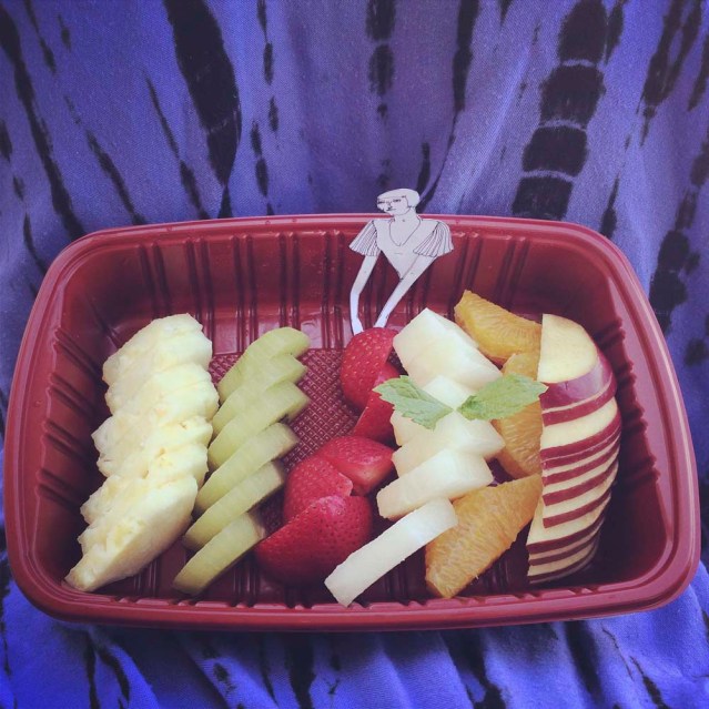 all her favorite fruit, she sings