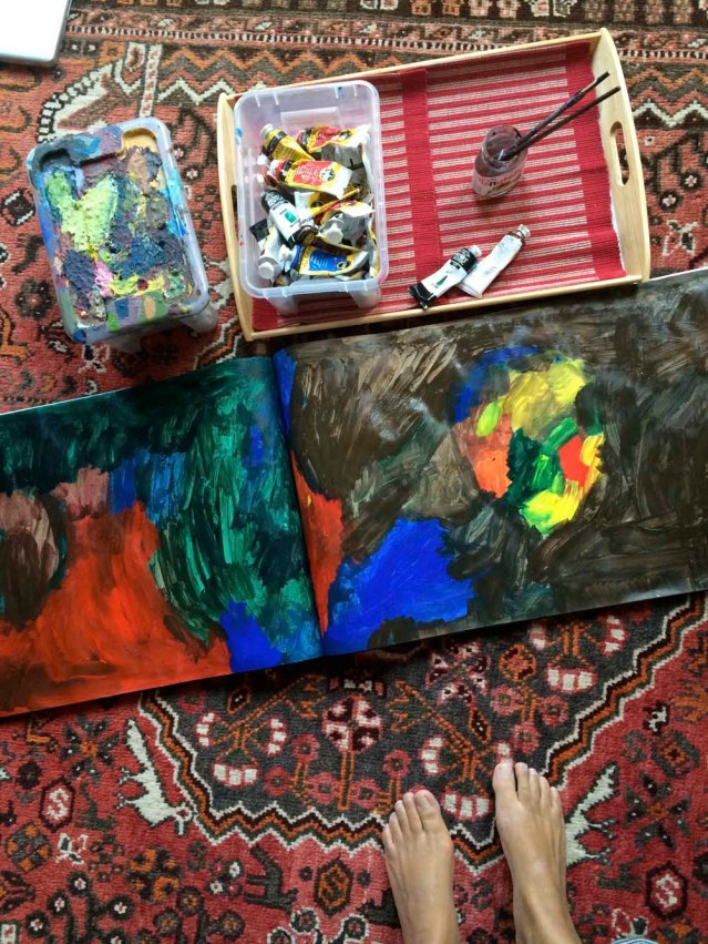 painting on paper was probably not the best idea