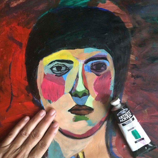 seems like it's working but i'm still not happy with it and i can't really control my brush strokes