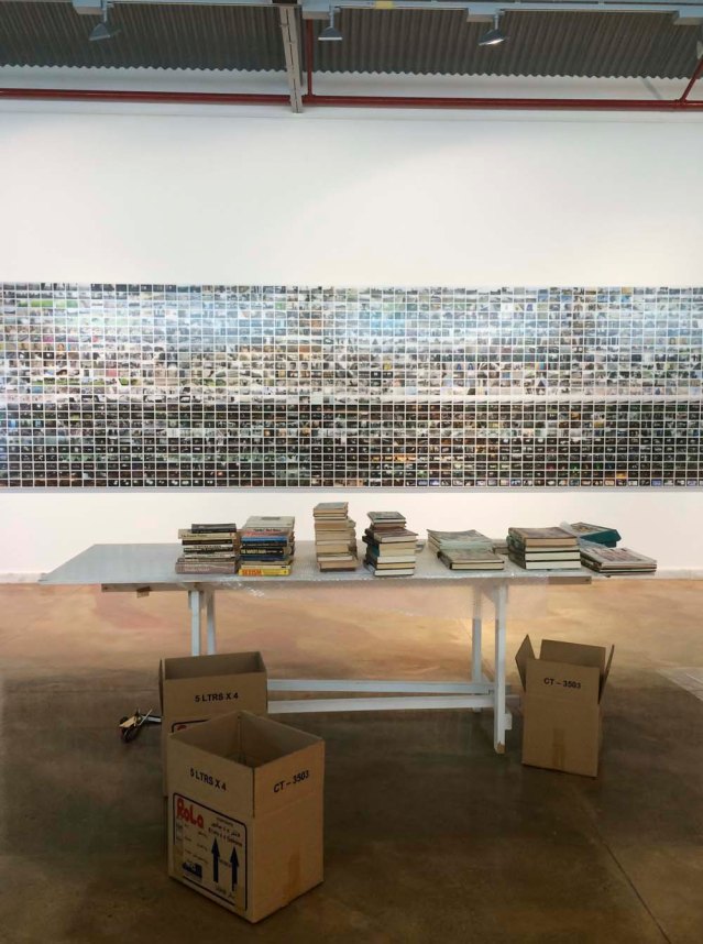 i know this isn't part of the show but i loved the way the books and boxes looked with lopardo's work