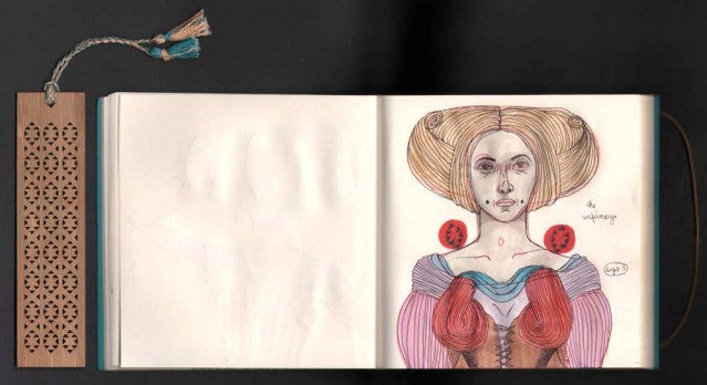 the infirmary. the two sadu motifs are sucking all the blood out of her