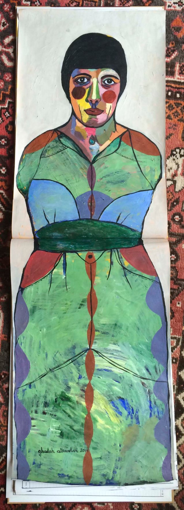 centerfold II } green