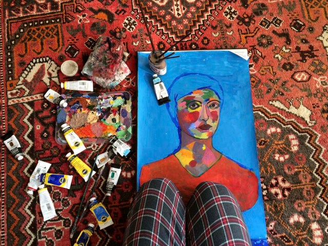 this morning i resumed work on centerfold III