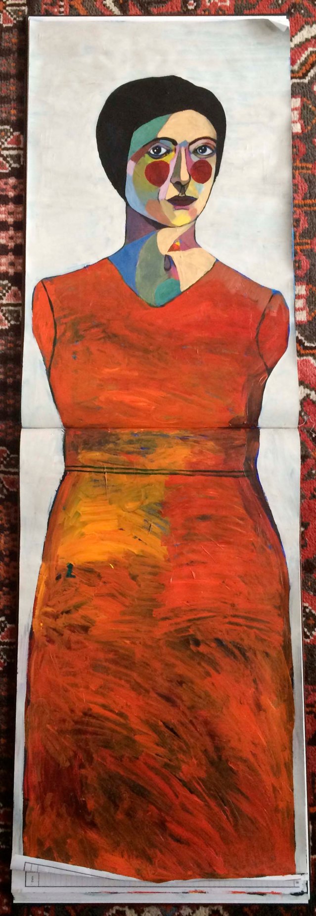 centerfold III } orange