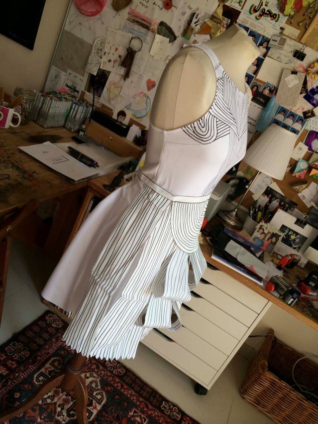 it was only half a dress. but it didn't matter