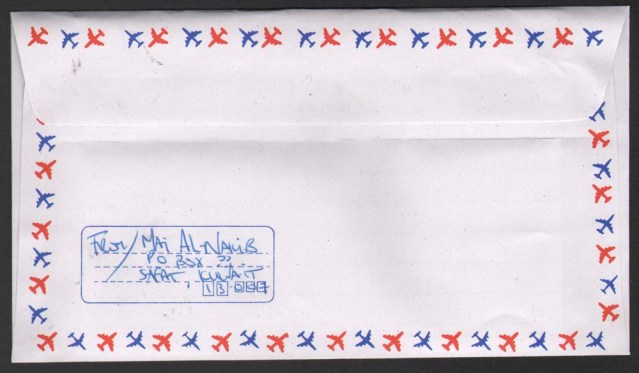 mai included a return address. very thorough