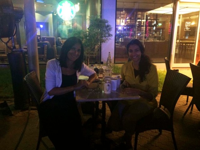 dinner with maysaa at PQ (NOT starbucks booo!)