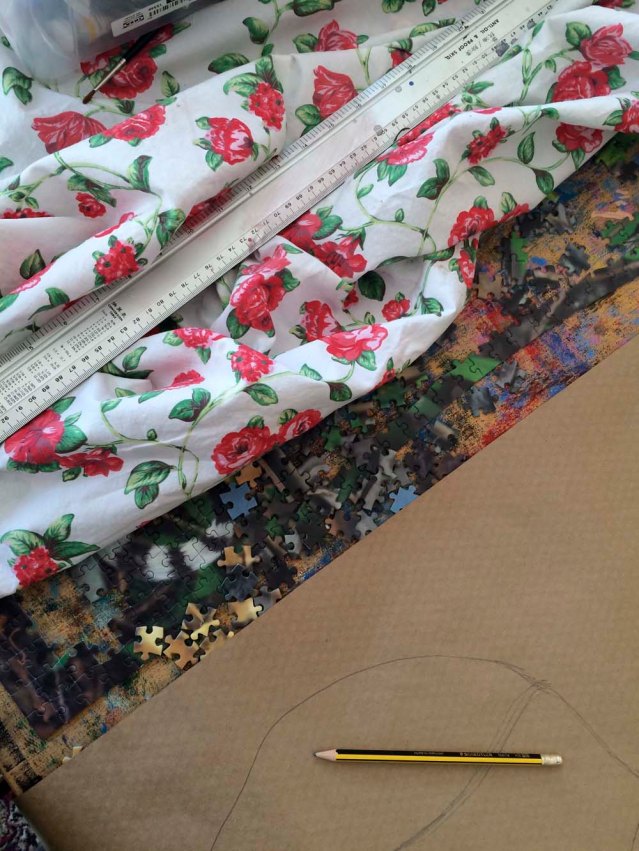 this morning i prepared myself for an 'official' painting/drawing