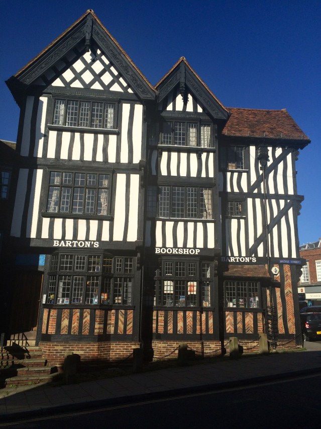 barton's bookshop. the owner, peter, looks like santa claus. and for halloween he was giving out books instead of candy