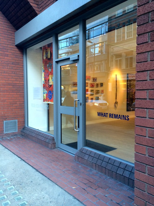 what a delight to find the rose issa gallery! the last time i was here was in 2012. i love that matthew's work was the first thing i saw when i turned into this street