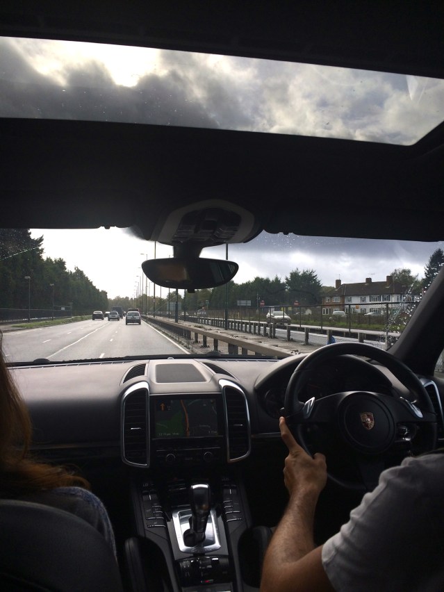 saturday, november 8 } riding in the back with tareq and nelli. we drove to surrey on a rainy day and looked at six properties. this is a dream come true for me, having free rein over other people's homes