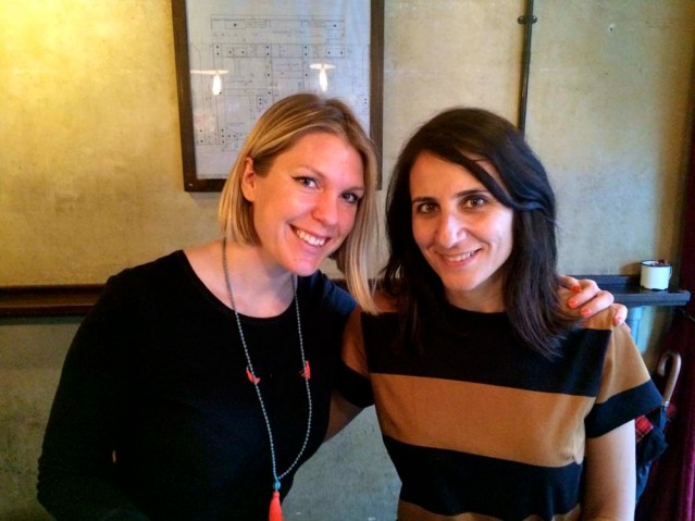 i am so glad that i got to see anna. i feel like i've known her for ages. she interviewed me for canvas magazine once via skype and we really hit it off. after that i met her once, briefly, in june and this lunch at spuntino in soho. i feel like our friendship is just starting to blossom. lunch was cut short because i was leaving that night to kuwait. also, my i was having a shit-hair day in case you haven't noticed. i don't think i've ever seen my hair this bad. ick 