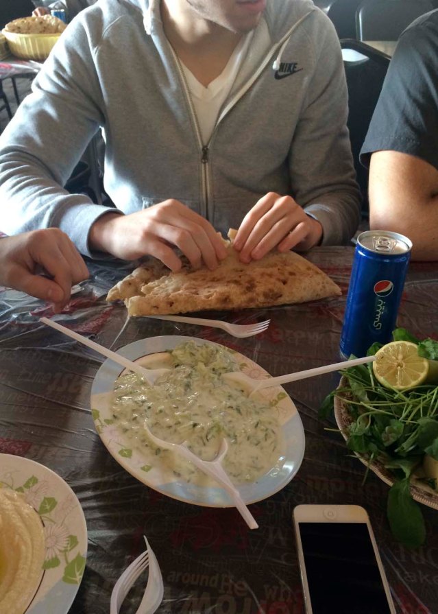 later on food! by the time we found a restaurant it was almost four. we were starving