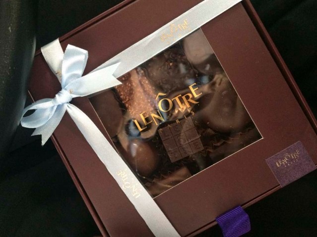 guests leaving bana's reception were given party favors. just right for a mini end-of-something