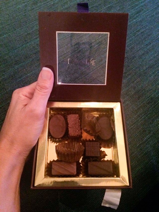 chocolate time. jana had one and a half. i had a half and five