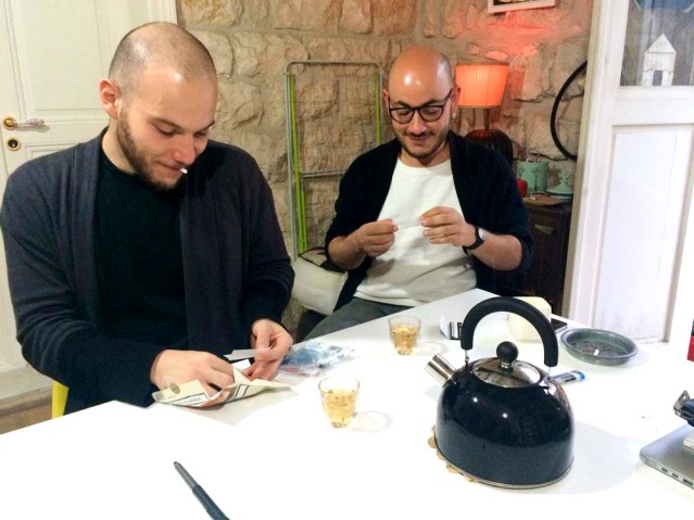 this is how they roll. cigarettes and tea