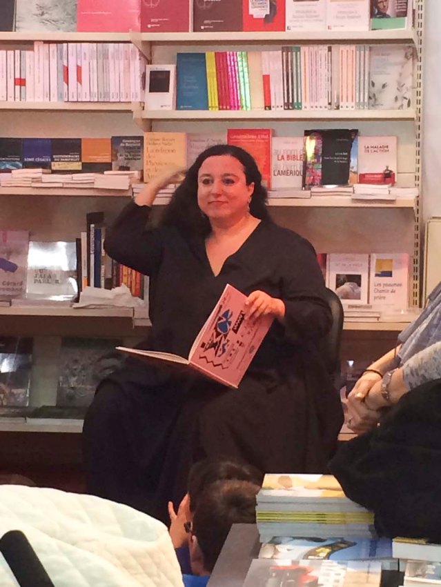 later on at biel, nadine touma reads from dar omboz's newly published book 'la souris', or 'the mouse'. the book is a fable in french and arabic by the late chafik abboud