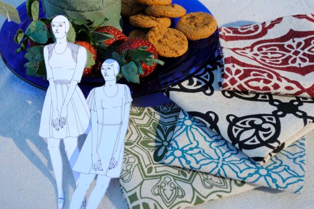 their favorite: in the garden with gingersnaps and mashrabiya-inspired tea napkins