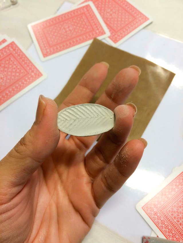 voila! the first piece done and dehydrated