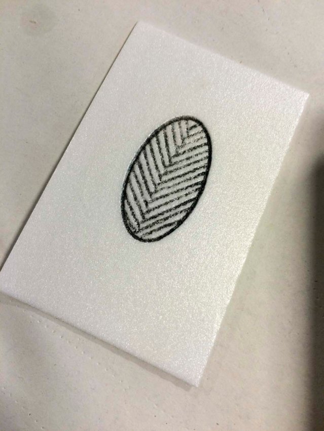 i had a clear idea of what i wanted to do so i started with this herringbone design  to imprint onto my clay