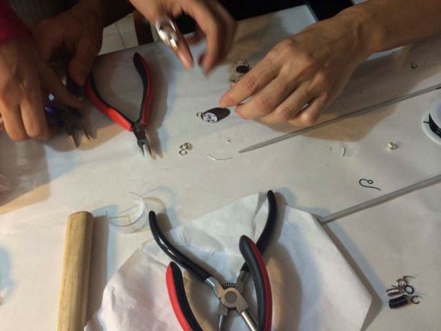 so lubna and her beautifully-ringed hands comes to the rescue. photo by lina mahusain