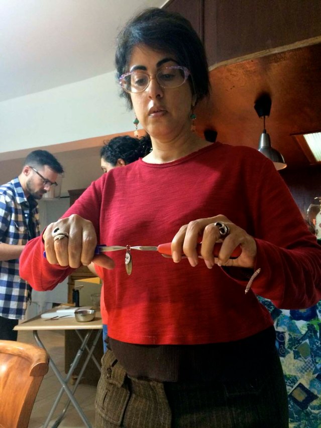 and one last squeeze of the pliers