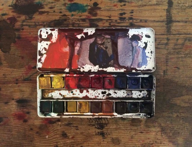 i love my little watercolor palette