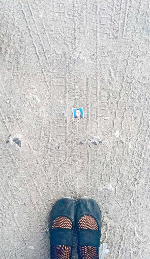 on our walk back to the maritime museum, we found this. i wonder if this guy knows his photo is missing...