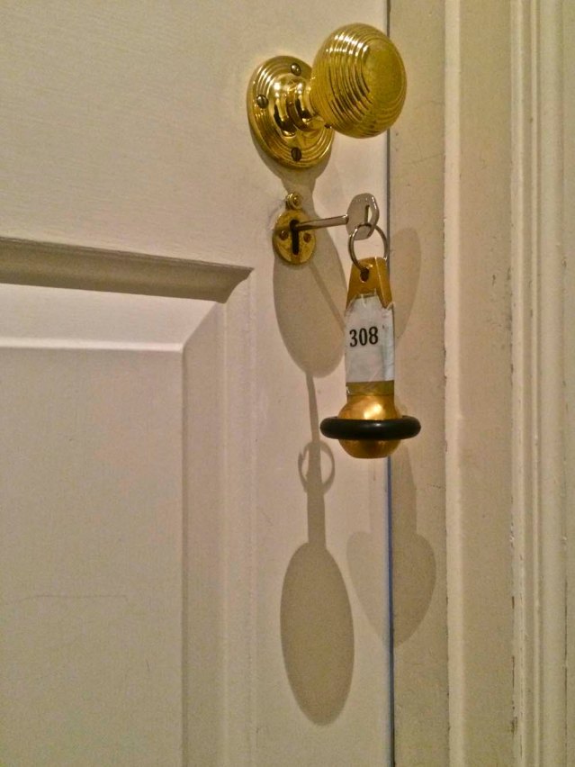 the key was so heavy, but it's always nice to have a real key rather than a plastic card