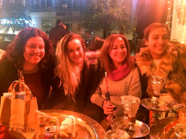 i meet these lovely ladies too. from left to right: maha, rania, nermeen and rania (who i'd met a few trips back)