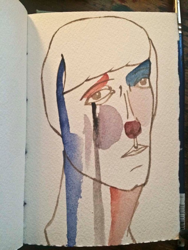 she was sad from the very beginning