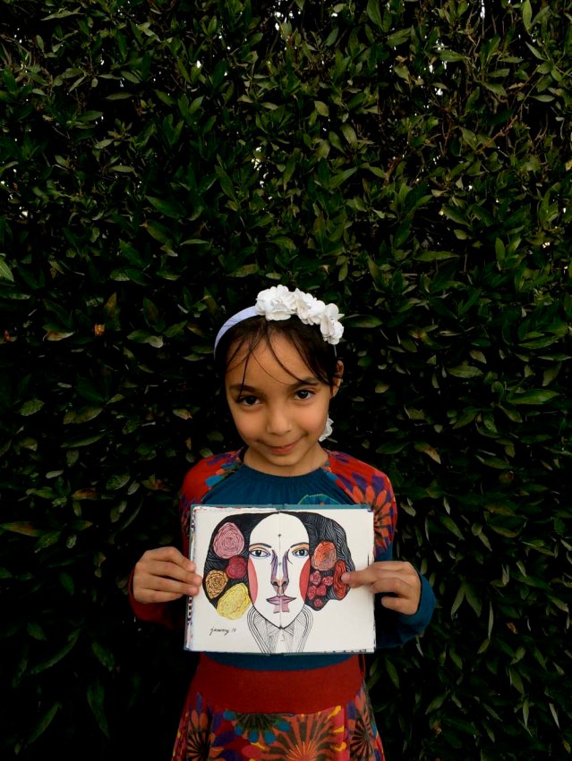 this is ayesha alkandari. she is my cousin abdulla's daughter. she was my enthusiastic little helper and is just perfect