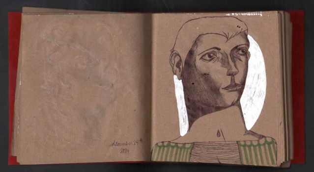 with the stark white, the woman really pops out. i like it