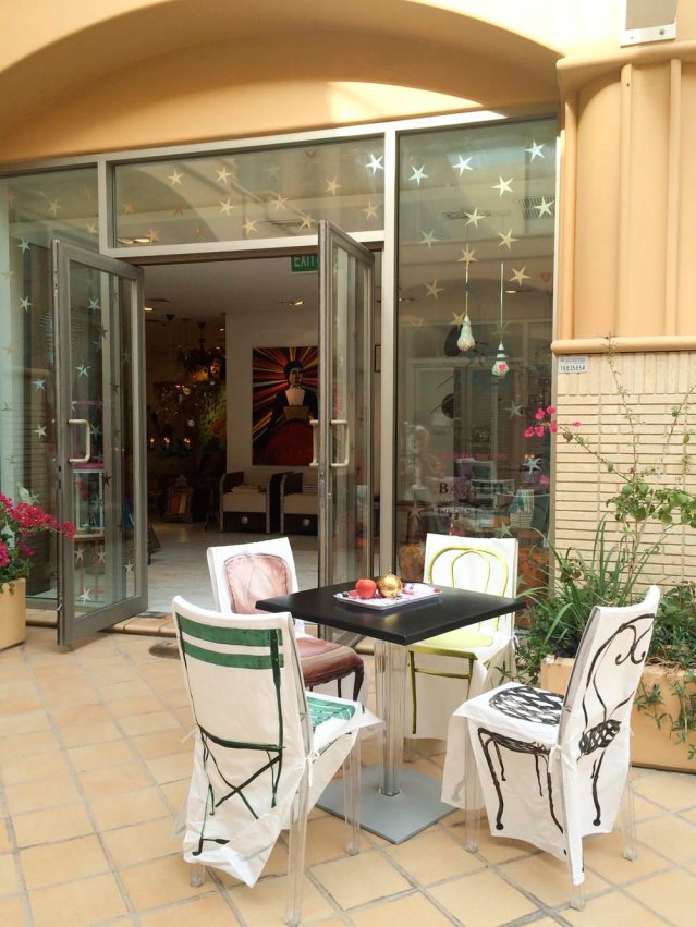 back outside, these quirky chairs await