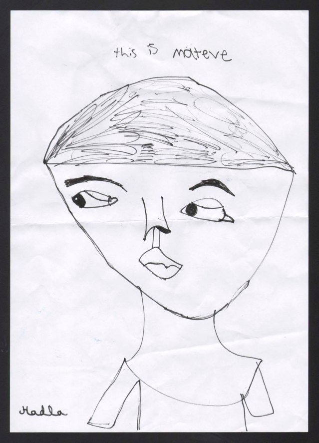 9-year-old hadla couldn't come but she sent this with her mom. she called it 'mateve' because it's a mix between matisse (who incidentally is one of my early inspirations) and eve