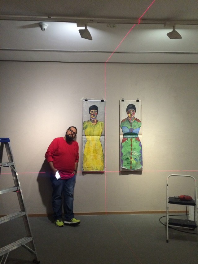 color-coordinated. fahad complements the secretaries wonderfully