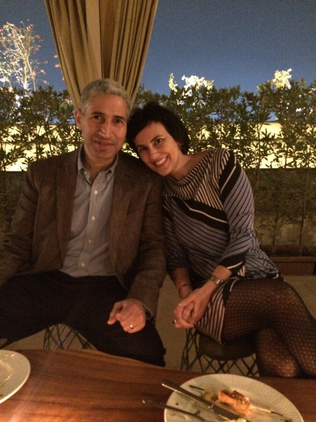 mai and adeeb up on the roof. a great way to end a long day