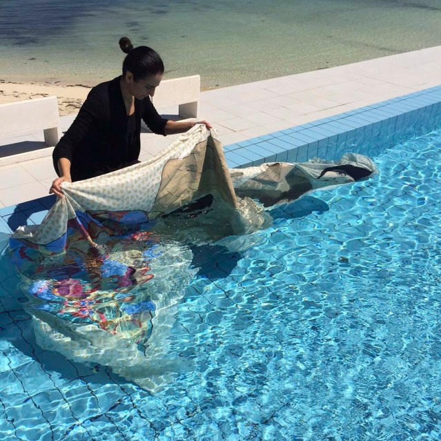 fishing her out. photo by yasmine