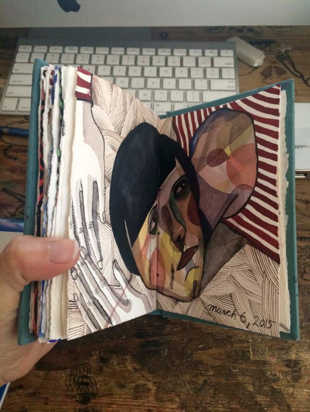 penultimate page. i have a new watercolor sketchbook waiting in my drawer