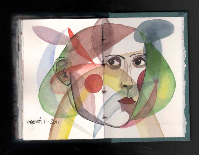 watercolor sketchbook } tsunami