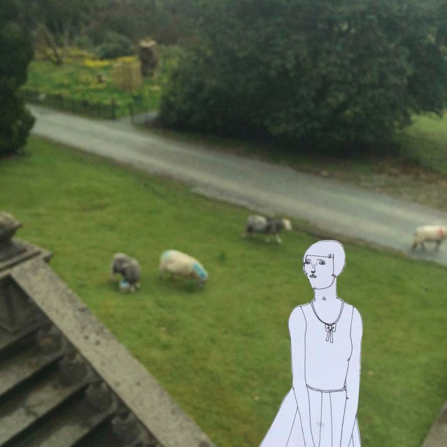 blue sheep. eve says, 'baa.' they say 'baa' back