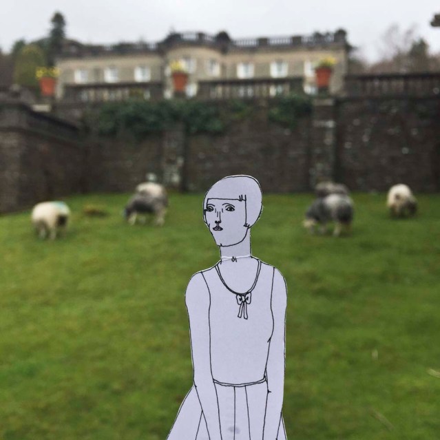 she's ignored by the herd. she can never fit in, no matter how hard she baa's