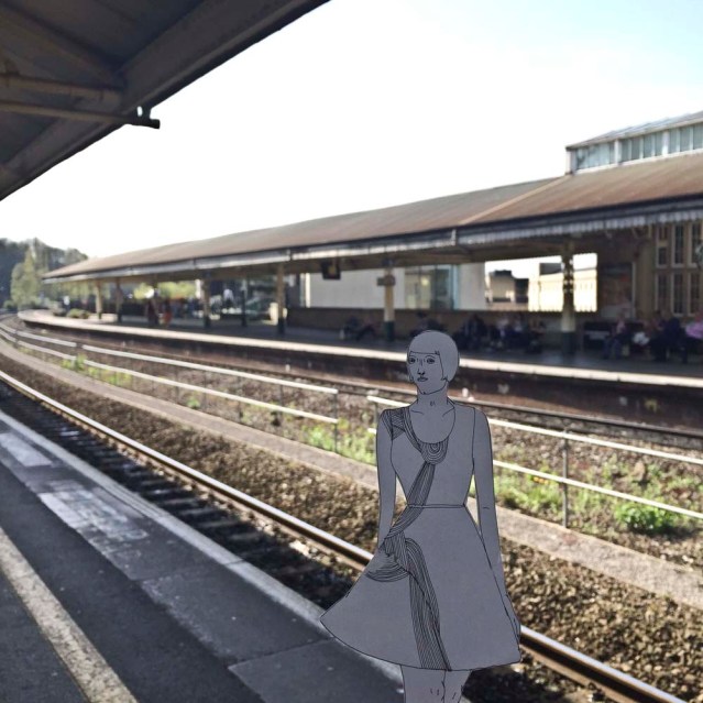 the day after she's back at a train station. this time she's heading to salisbury