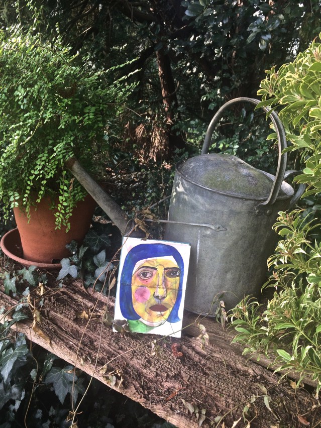 watering can in the garden