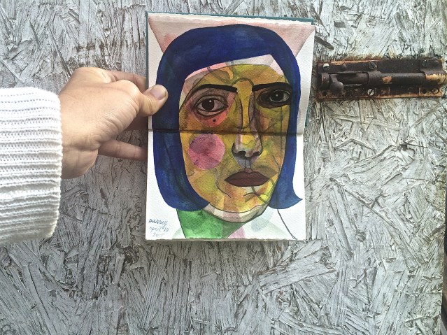 that door suits you so well, blue