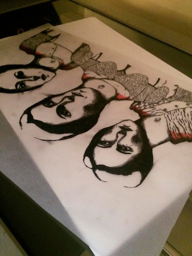 three sisters being scanned