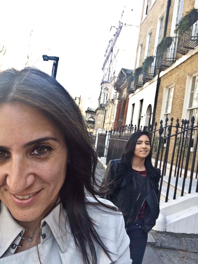 we later met tareq for lunch in belgravia. selfie me, selfie z