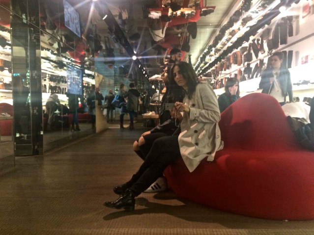 we watched a play, 'the woman in black', at the fortune theater and then shoe shopping in covent garden