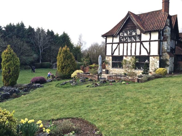 the girls play outside